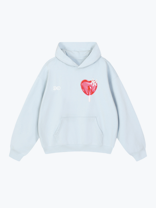 NY Lollipop Oversized Hoodie - Bluebell