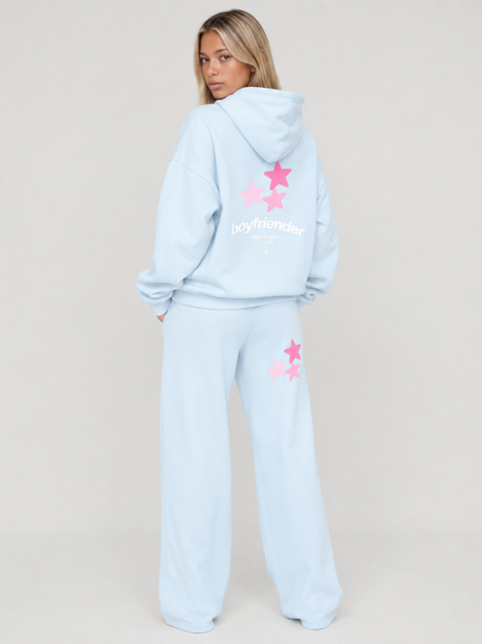 Stargaze Oversized Hoodie - Bluebell