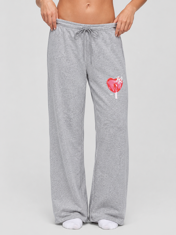 NY Lollipop Heavyweight Sweatpants - Heather Grey