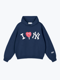 Boyfriender Big City Love oversized hoodie in Navy