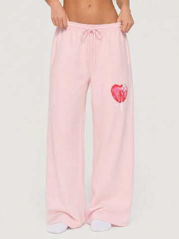 NY Lollipop Heavyweight Sweatpants - Baby Pink
