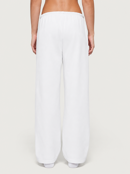 Bow Stack Heavyweight Sweatpants - Coconut