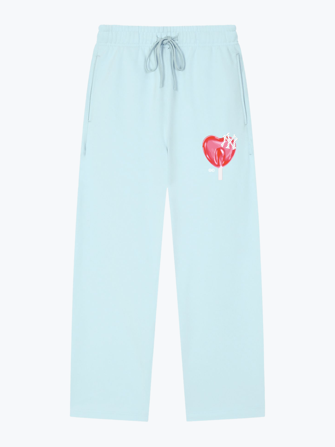 Boyfriender NY Lollipop heavyweight sweatpants in Bluebell