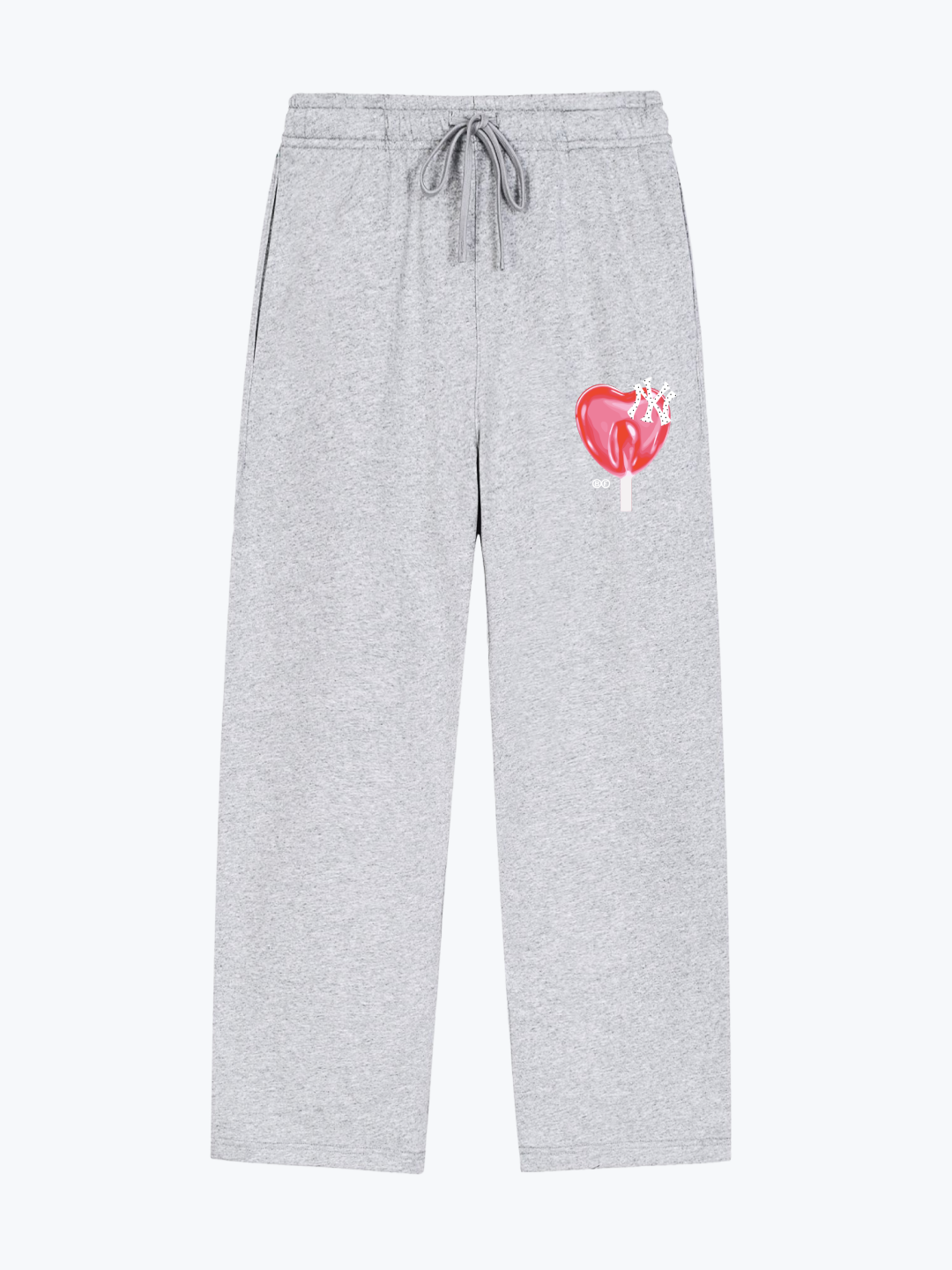 Boyfriender NY Lollipop heavyweight sweatpants in Heather Grey