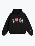 Boyfriender Big City Love oversized hoodie in Jet Black
