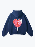 Boyfriender NY Lollipop oversized hoodie in Navy