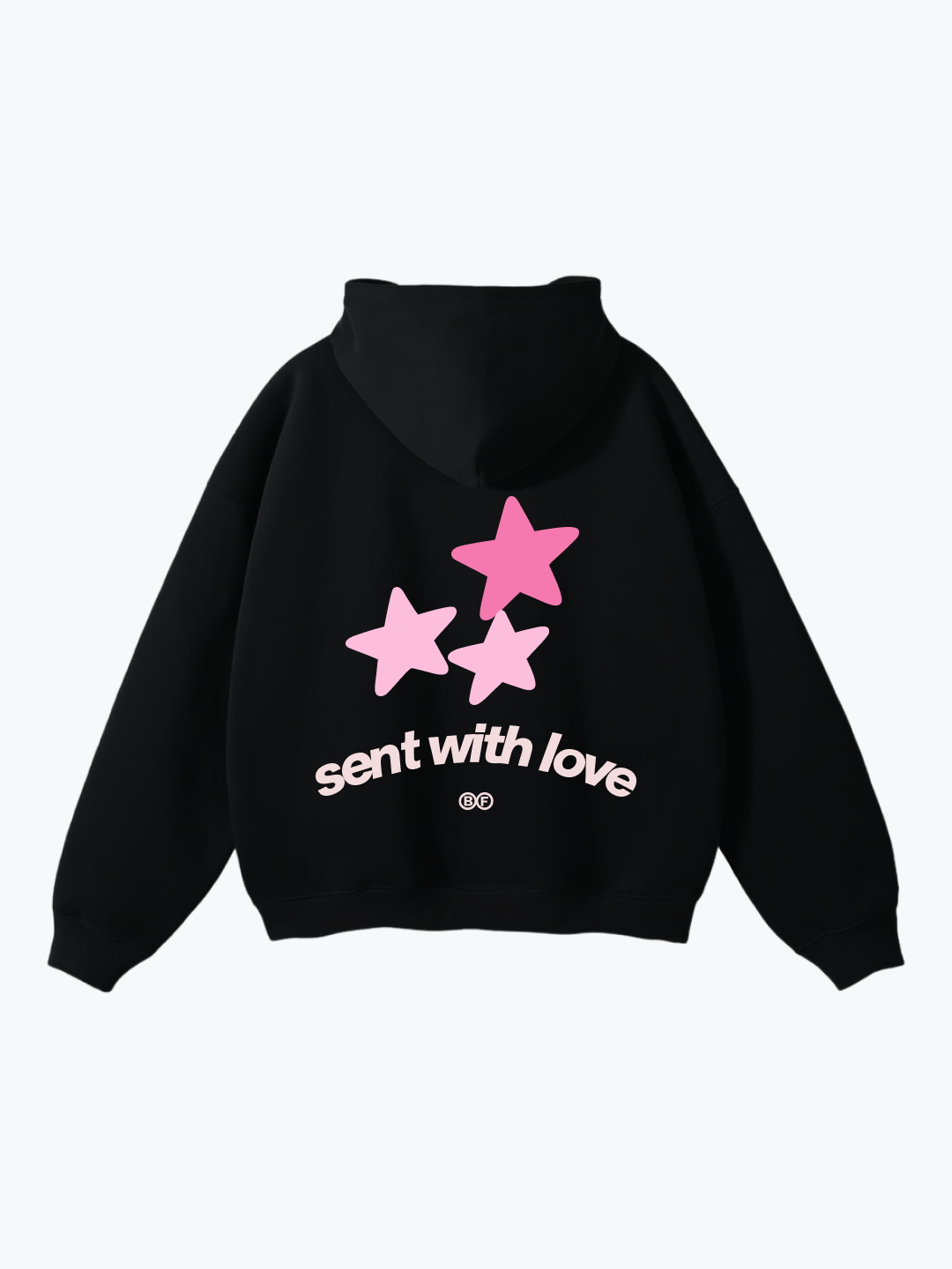 Boyfriender Stargaze oversized hoodie in Jet Black
